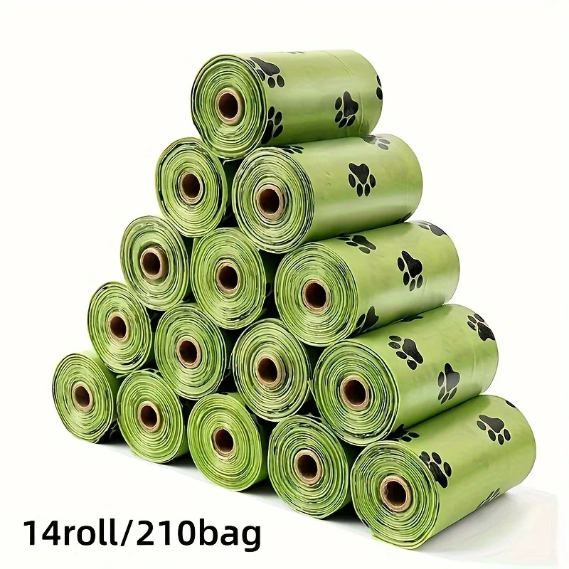 Sacos para Coleta de Fezes de Cães com Design de Pata à Prova de Vazamento - Imagem 5