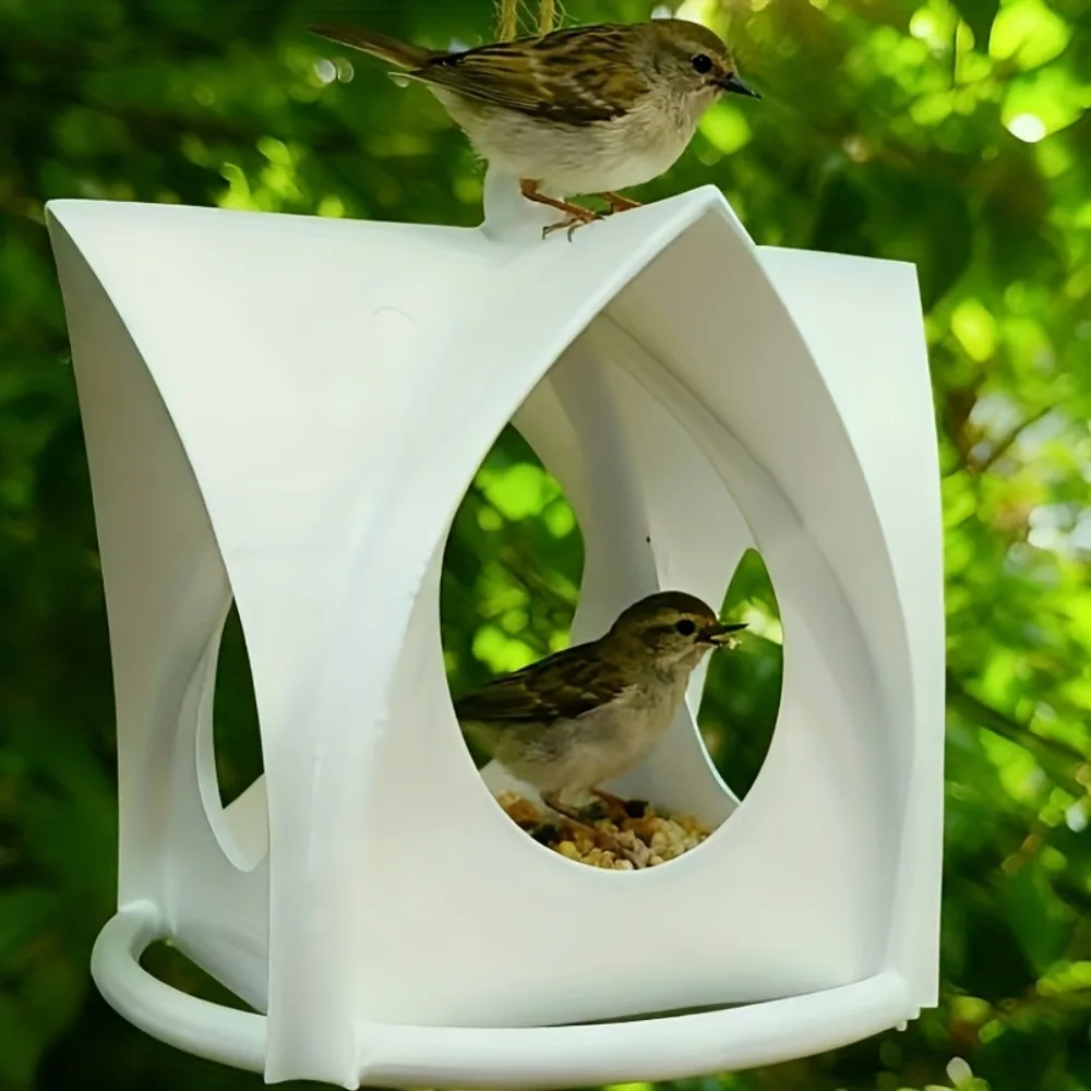 Alimentador de Pássaros para Jardim com Cobertura Protetora - Imagem 2