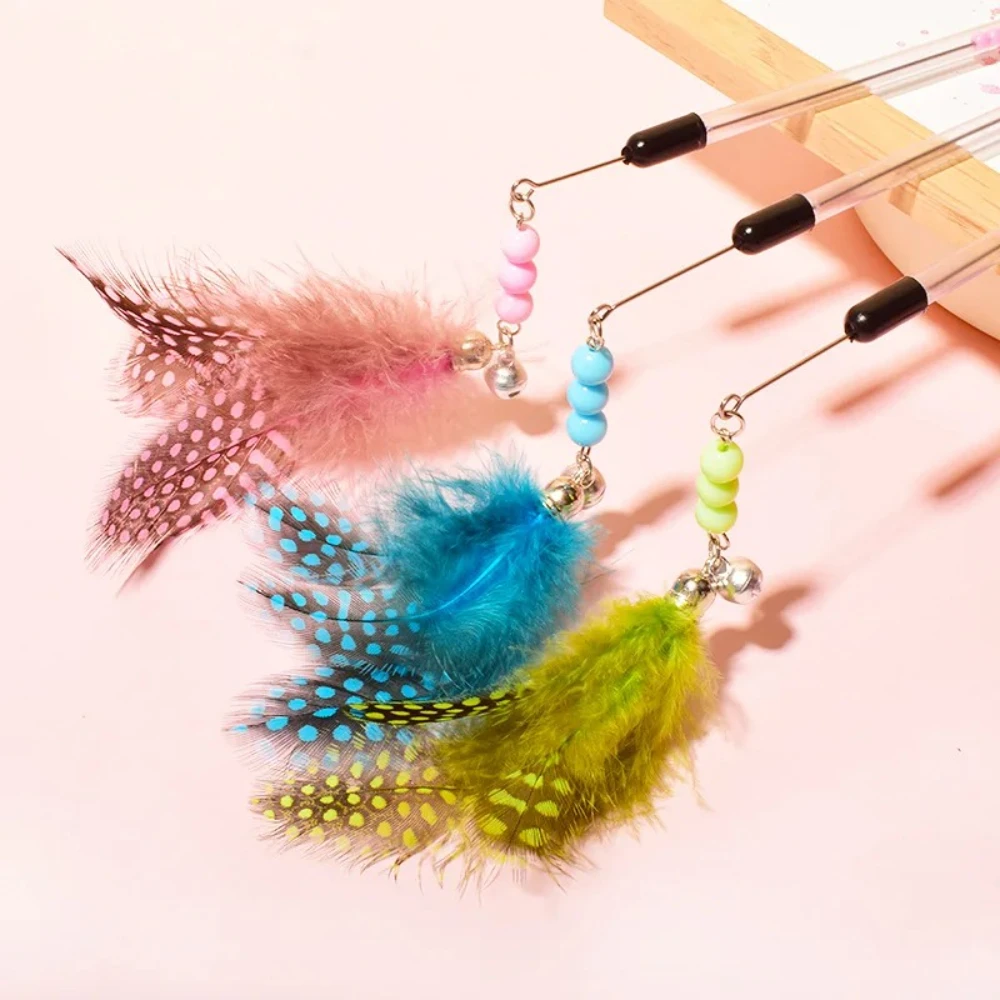 Brinquedo para Gatos com Penas Bastão Retrátil Interativo - Imagem 5