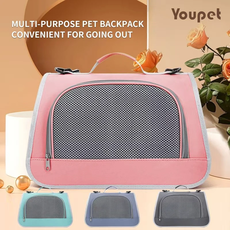bolsa de ombro pet respirável para viagem