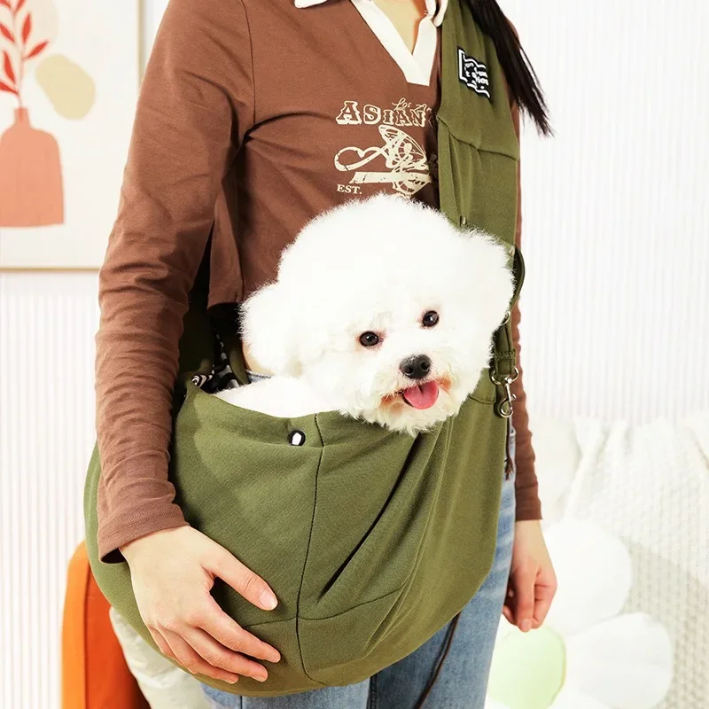Bolsa Transversal para Cães Pequenos com Bolso para Petiscos - Imagem 6