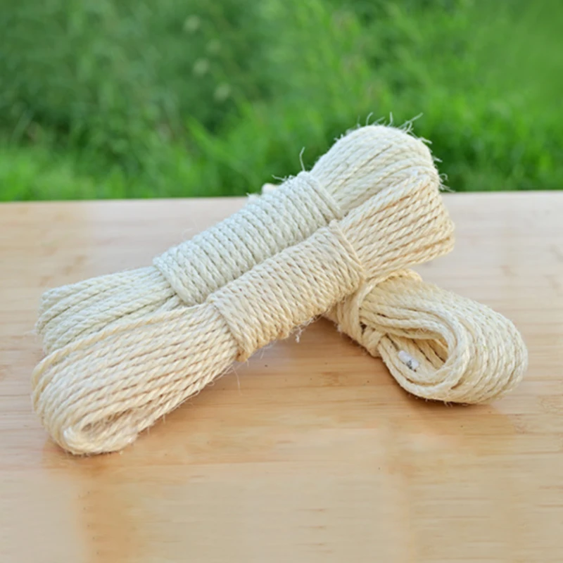 Corda de Sisal Natural para Gato 4mm para Proteger o Sofá - Imagem 4