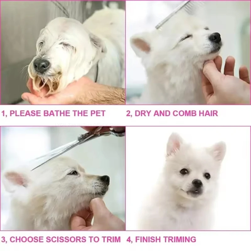 Kit de Tesouras para Tosa de Cães e Gatos com Pontas Redondas - Imagem 6