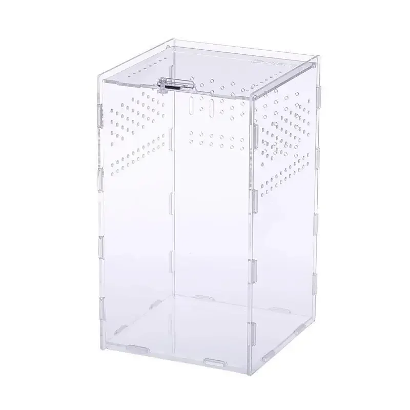 Caixa de Terrário Acrílico para Répteis e Insetos Transparente - Imagem 6