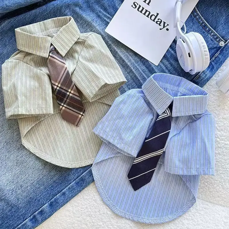 Camisa para Cães e Gatos Pequenos de Algodão, Estilo Casual Xadrez - Image 2