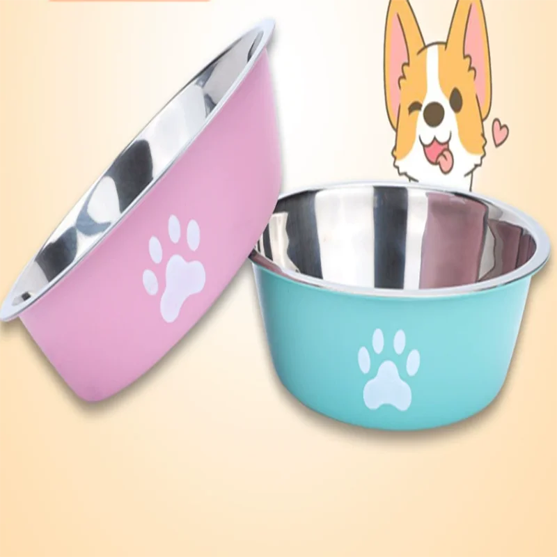 Tigela de Água para Cães e Gatos de Aço Inoxidável Antiderrapante - Imagem 3