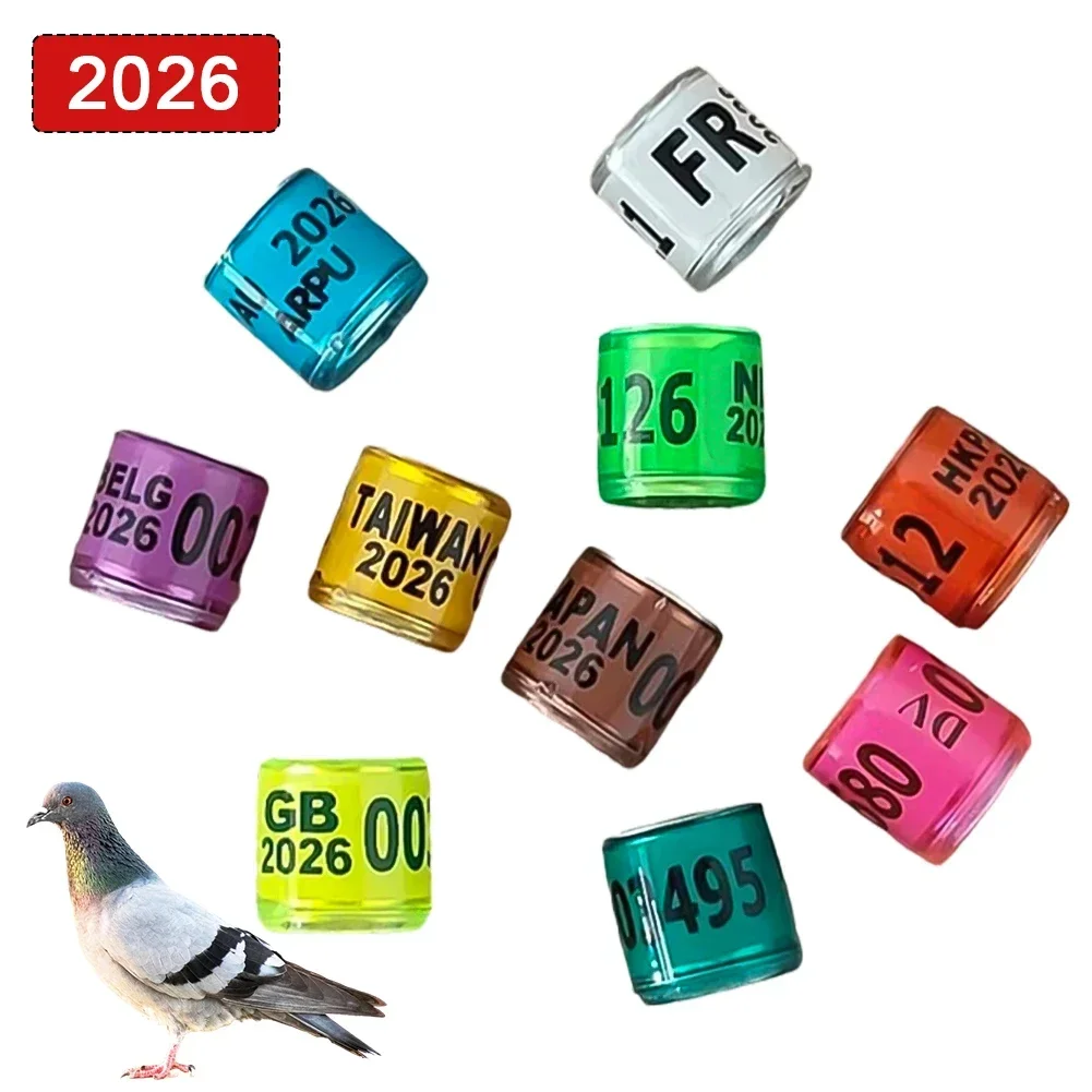 Anéis de Perna para Pássaros Numerados 8x11mm, 10-50 Peças - Imagem 2