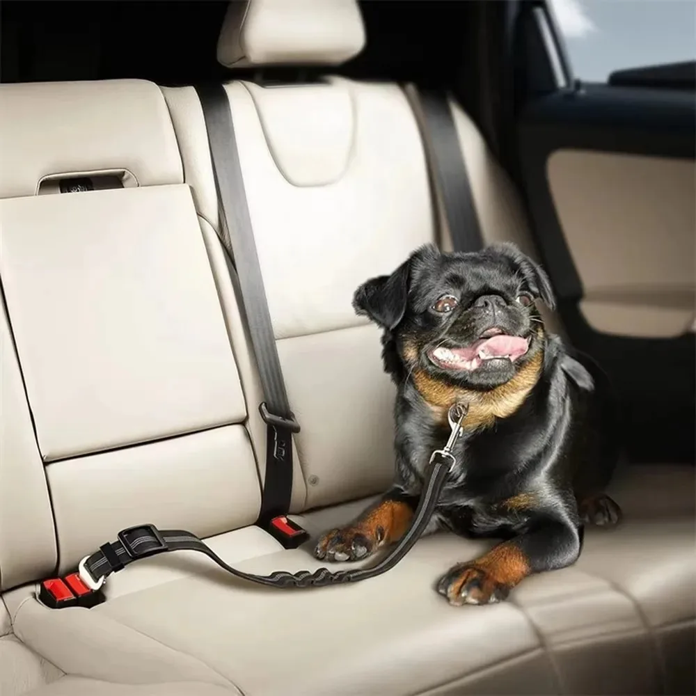 Cinto de Segurança para Cães de Nylon Ajustável com Cinto Refletivo - Imagem 3