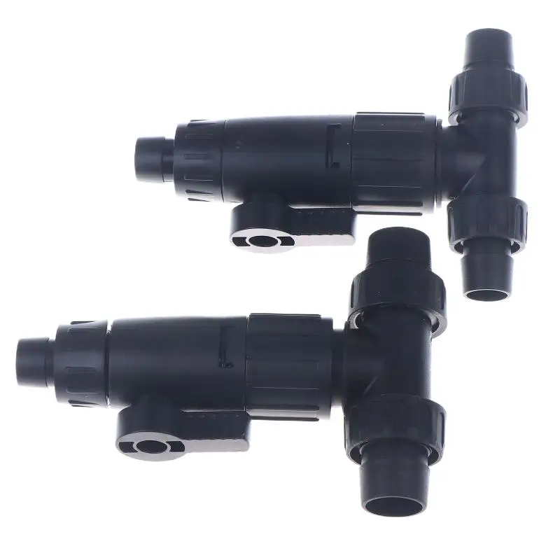 Conector Rápido para Mangueira de Aquário 12/16 mm Válvula Dupla Azul - Imagem 4