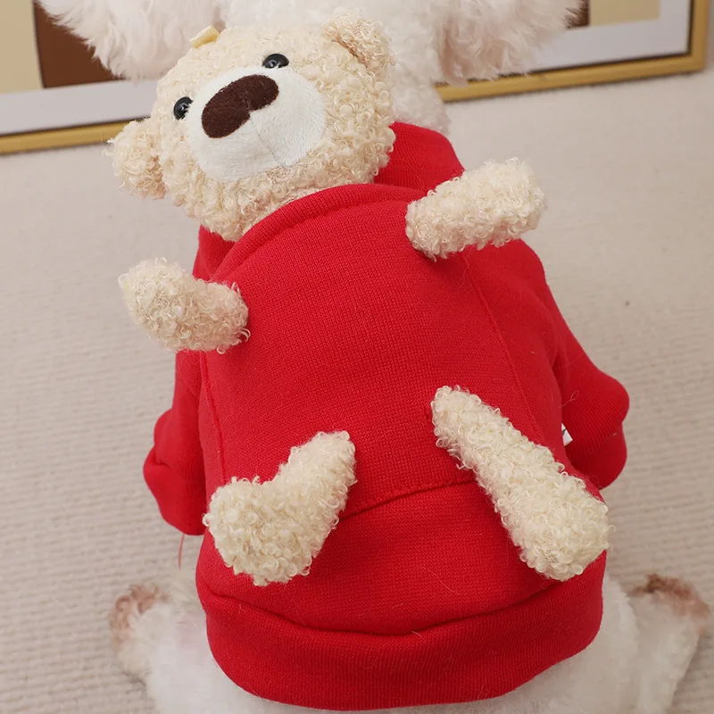 Suéter de Urso para Cães Pequenos e Gatos de Outono e Inverno - Imagem 4