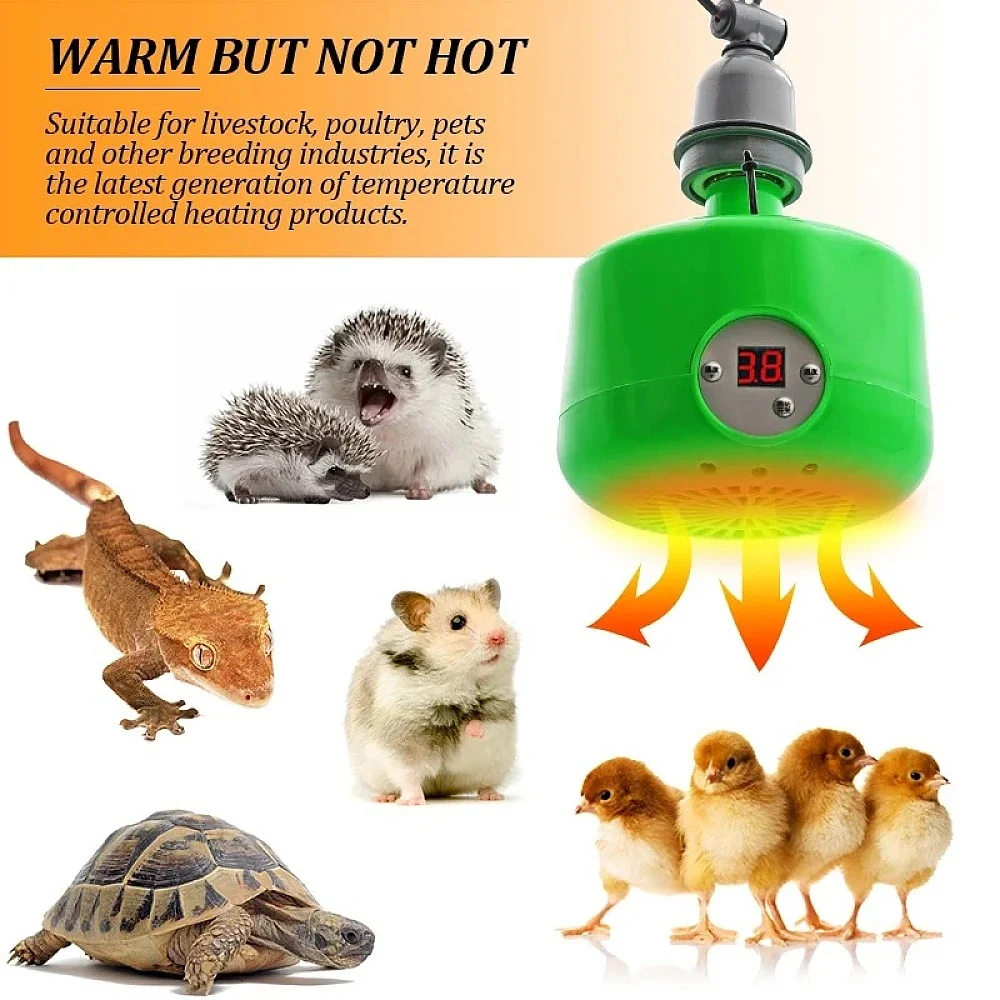 Lâmpada de Aquecimento Farmore para Pets 220V com Controle de Temperatura - Imagem 3