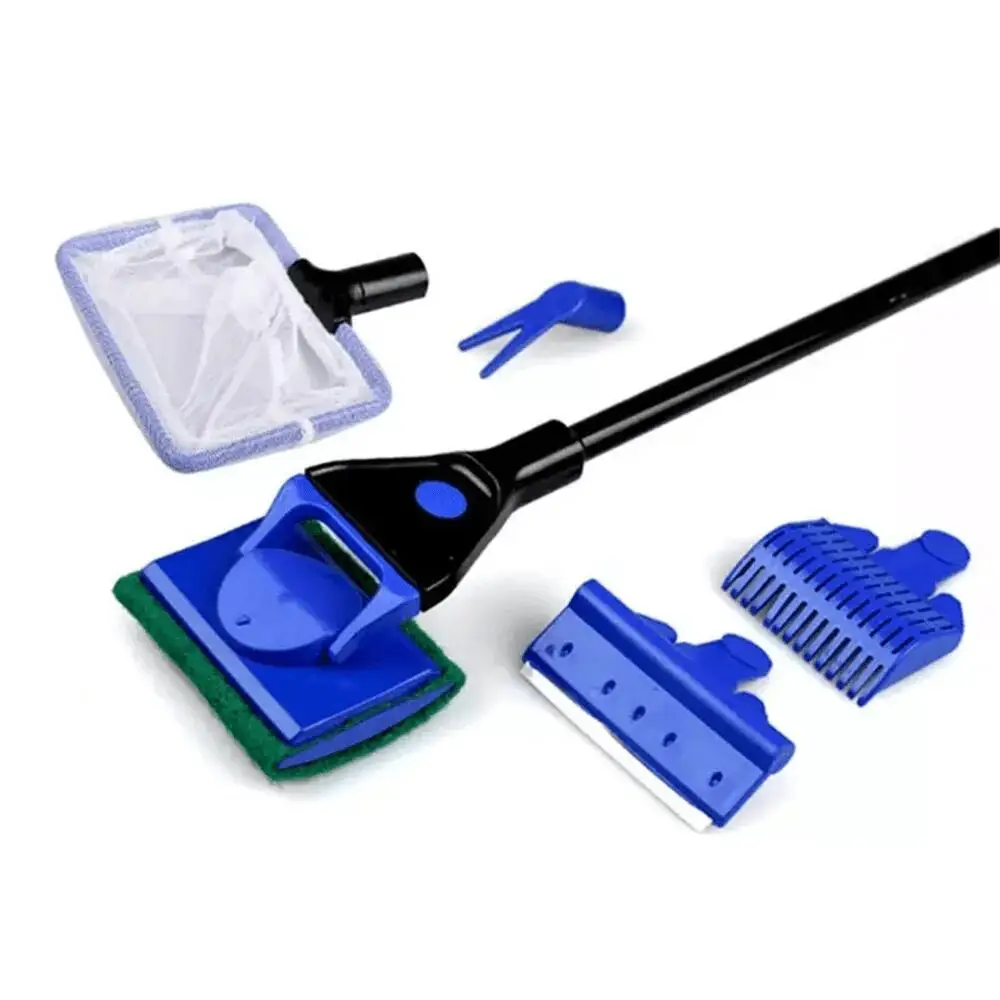 Kit Limpeza Aquário 5 em 1 com Raspador de Algas e Rede - Imagem 6