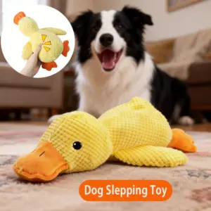 brinquedo de pelúcia pato para cães com som