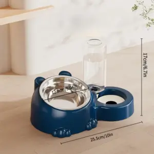 comedouro bebedouro 2 em 1 para gatos