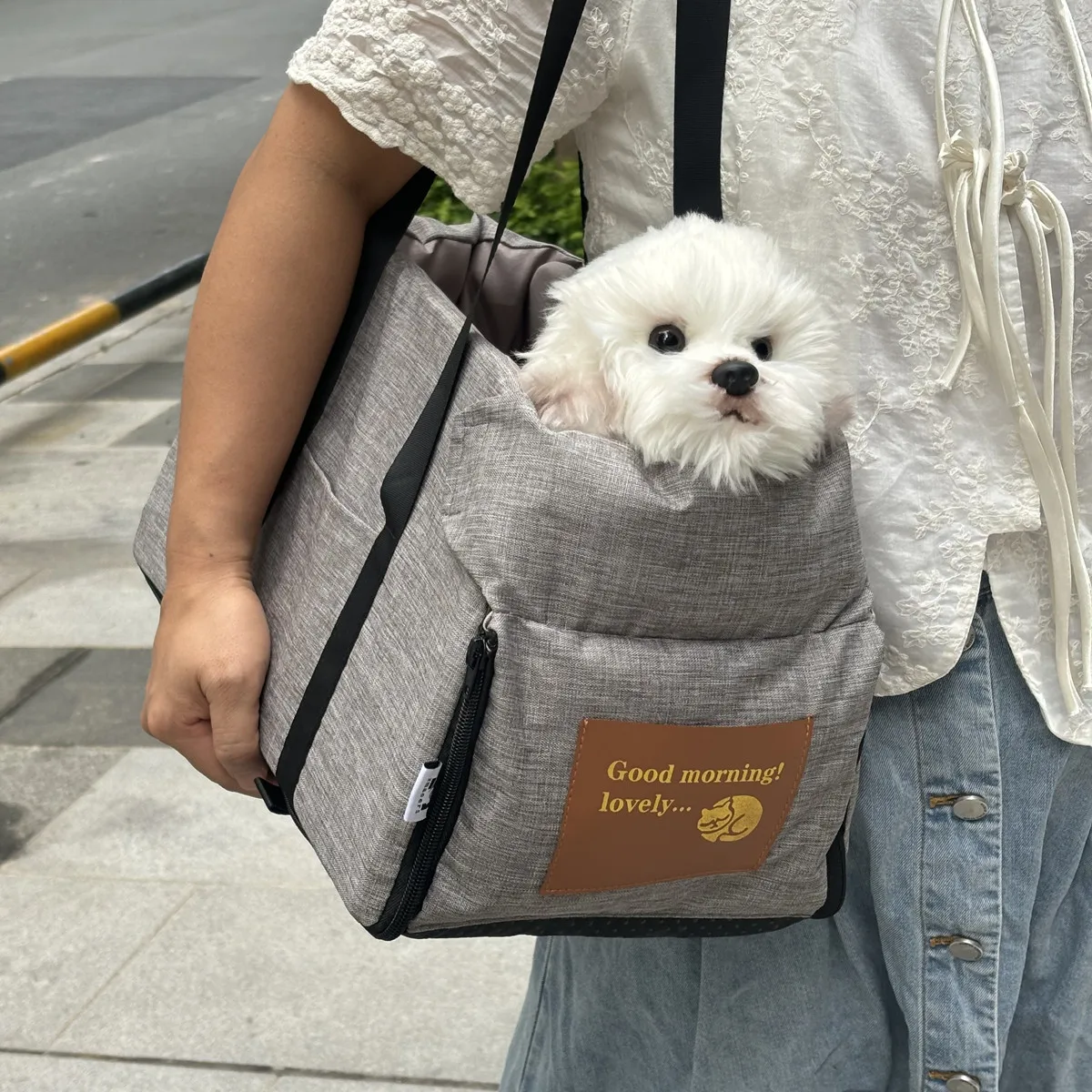 Assento de Carro para Cães e Gatos Pequenos Portátil Lavável - Imagem 5