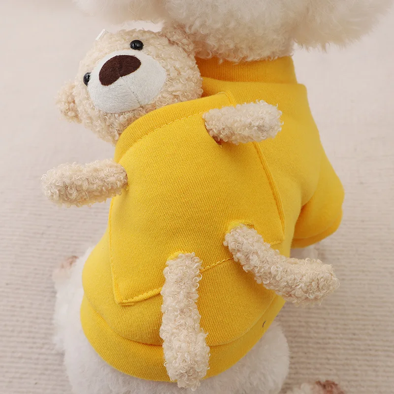 Suéter de Urso para Cães Pequenos e Gatos de Outono e Inverno - Imagem 3