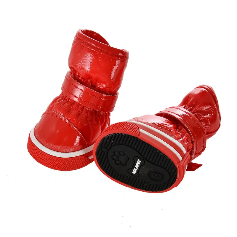 Sapatos de Inverno para Cães Pequenos de Lã e Impermeáveis - Imagem 3