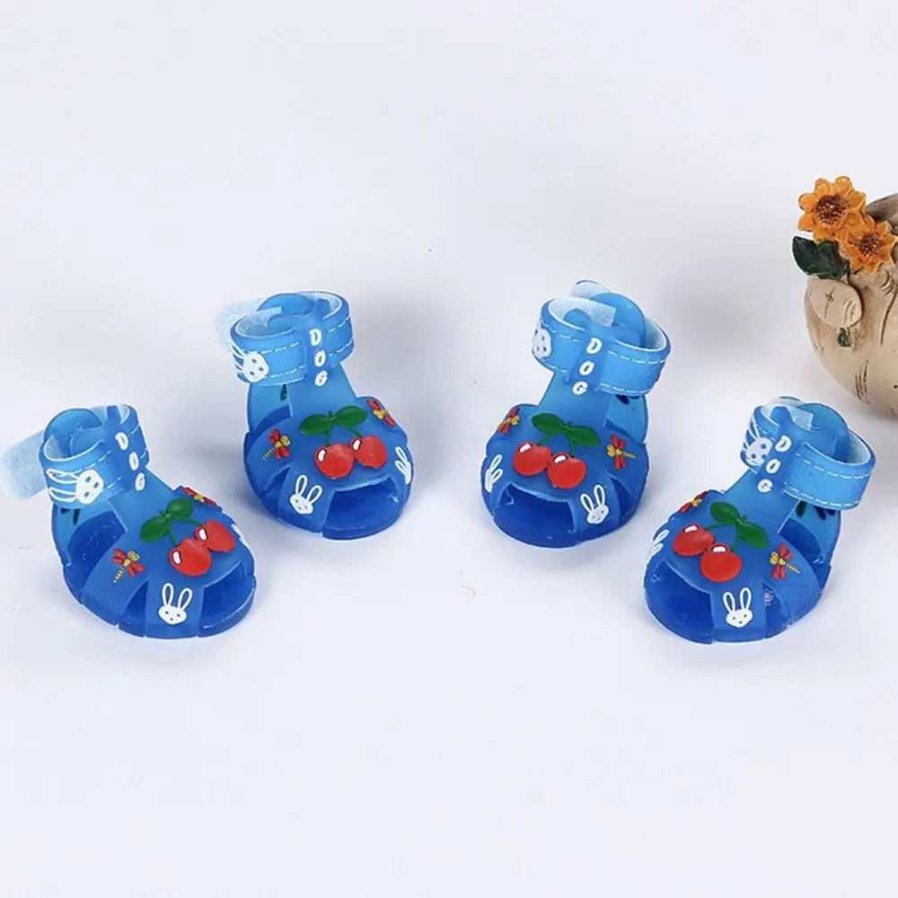 Sandálias de Silicone para Cães Pequenos Ajustáveis e Impermeáveis - Imagem 5