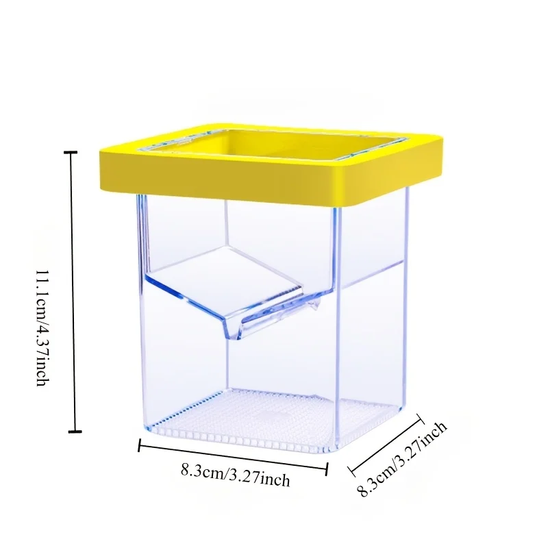 Caixa de Isolamento para Peixes Flutuante Transparente com Alimentador - Imagem 4