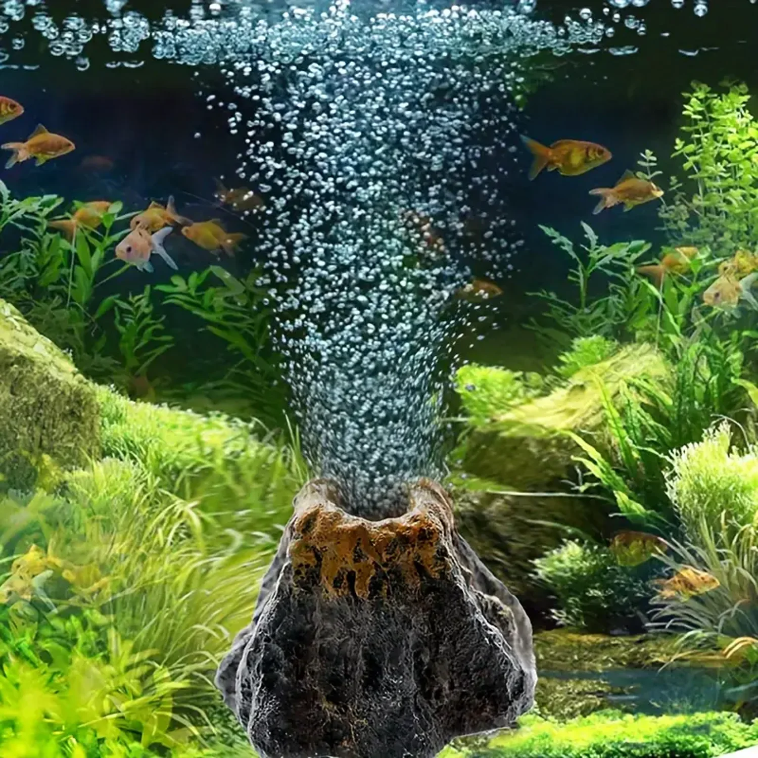 Pedra Difusora Vulcão para Aquário de Resina 6,2x4,4 cm - Imagem 2