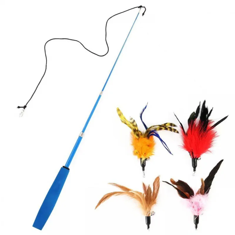 Conjunto de Brinquedos para Gatos 11 Peças com Varinha Retrátil - Image 4
