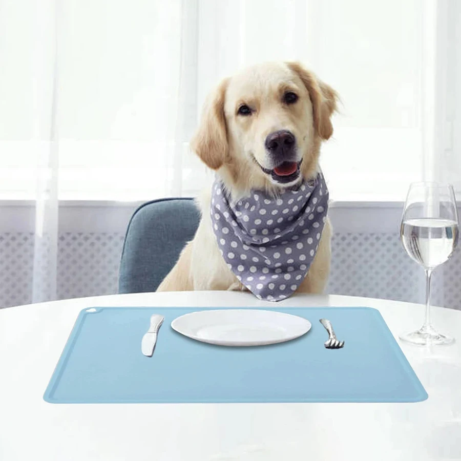 Tapete de Silicone para Comida de Pet Antiderrapante e Impermeável - Imagem 3