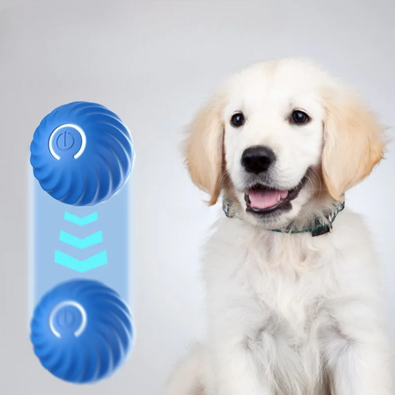 Bola Interativa para Cães Filhotes USB Recarregável que Salta e Gira - Imagem 2