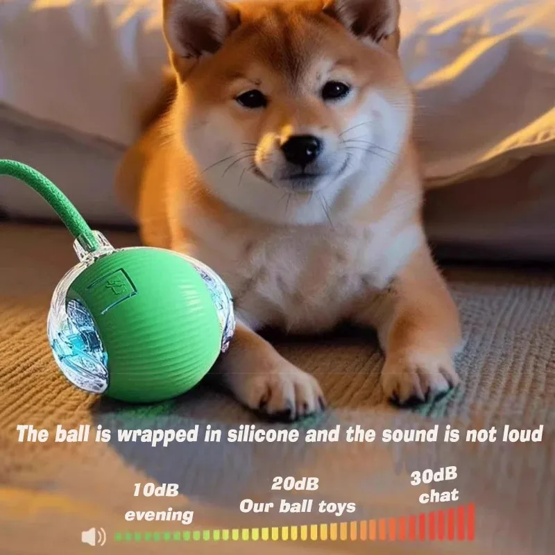 Bola Interativa para Cães e Gatos Recarregável USB com 3 Modos de Jogo - Imagem 2