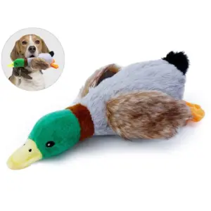 brinquedo de pelúcia pato com som para cães e gatos