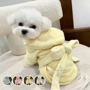 toalha roupão para cães e gatos