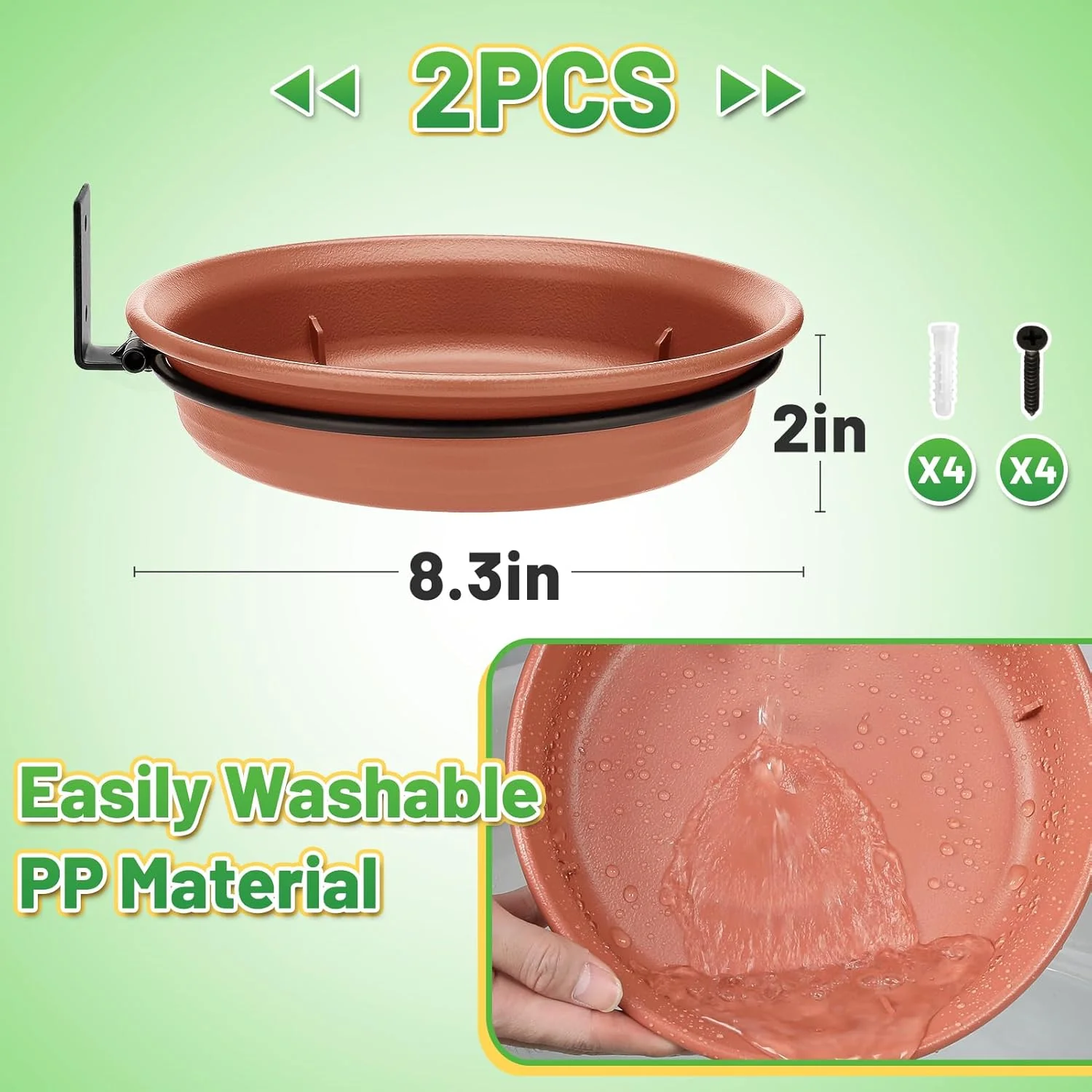 Bandeja Comedouro e Bebedouro para Pássaros com 2 Peças Dobráveis - Imagem 5