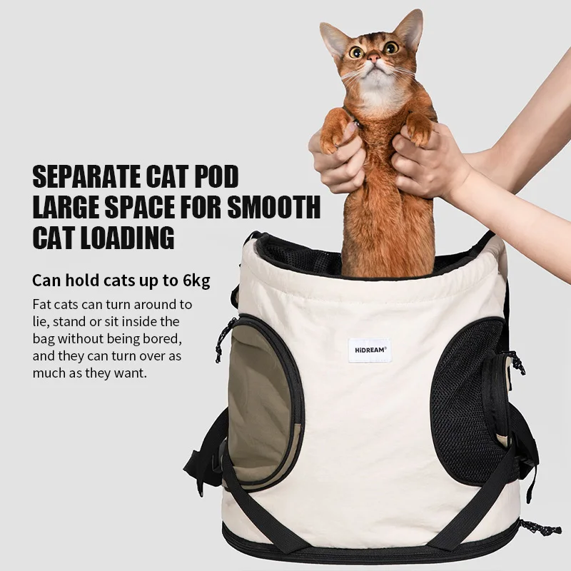 Mochila Transportadora para Cães e Gatos de Tecido Oxford com Alças Ajustáveis - Image 3