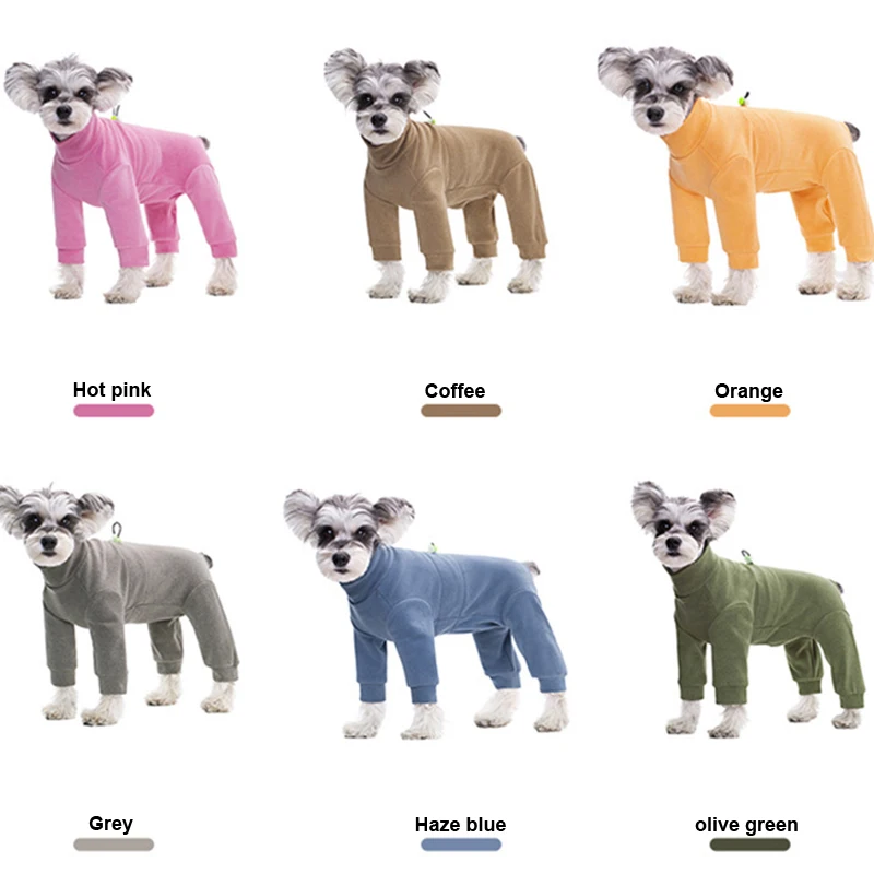 Macacão para Cães Pequenos de Fleece Térmico com Gola Alta - Imagem 5