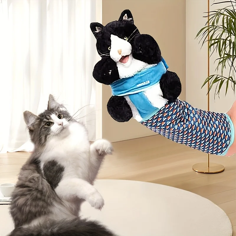Fantoche de Luta para Gatos de Nylon Oxford com Pelúcia - Image 2
