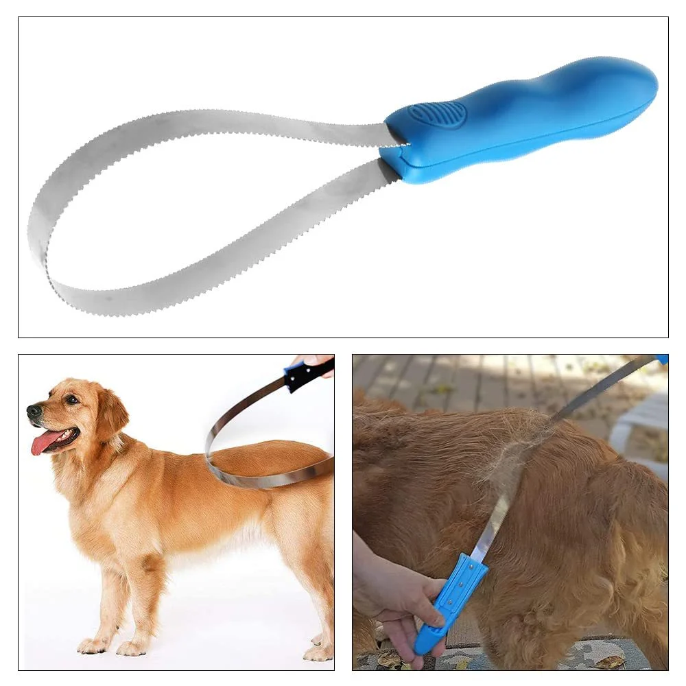 Escova de Tosa para Cães de Pelo Longo Remove Pelos Soltos - Imagem 2