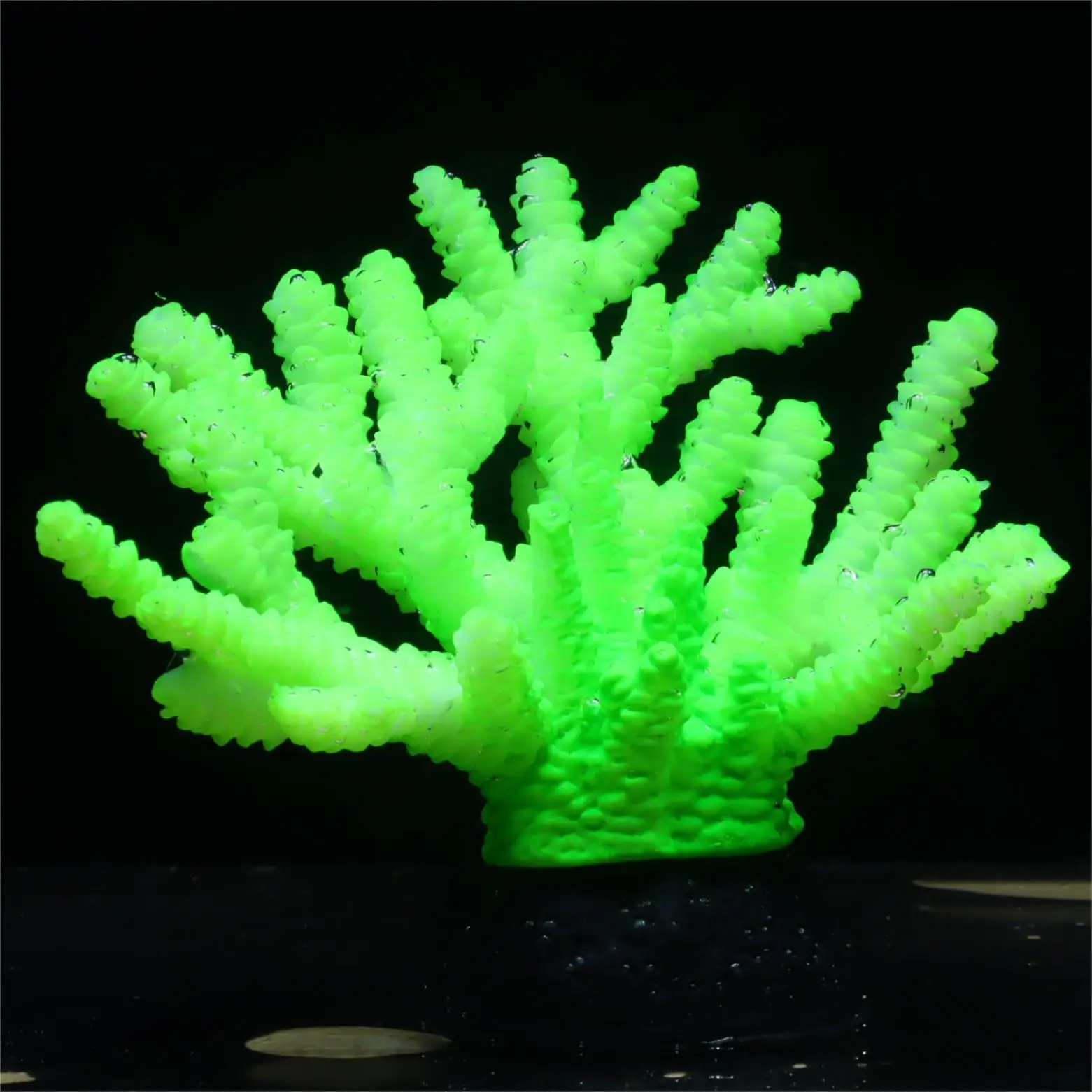 Decoração de Aquário Coral Fluorescente para Peixe Betta Azul - Imagem 3