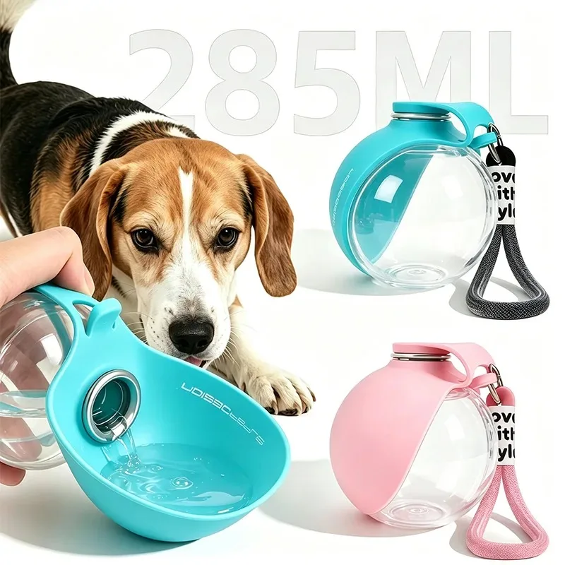 garrafa de água e comida para cães e gatos