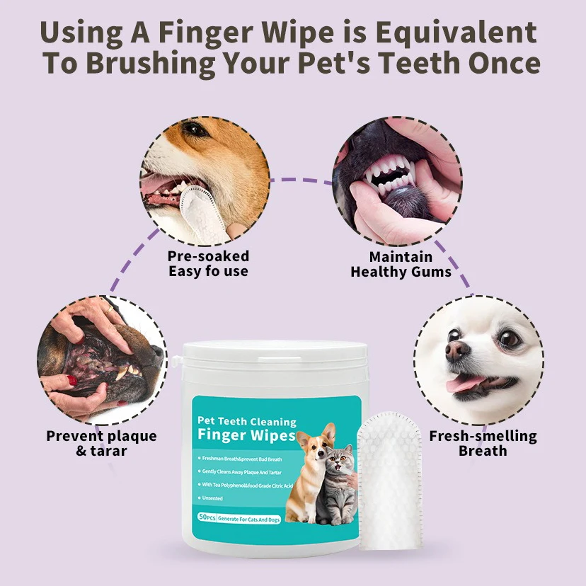 Escova Dental Descartável para Cães e Gatos Limpeza Oral Fácil - Imagem 4