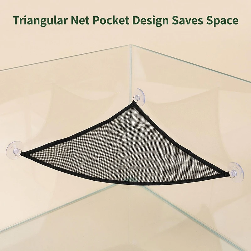 Rede Triangular para Répteis com Ventosas Fortes 50 cm - Imagem 4