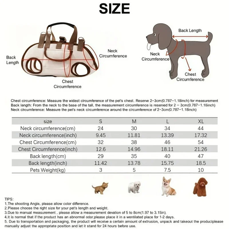 Mochila para Cães e Gatos até 9 kg com Alça de Mão e Transversal - Imagem 6