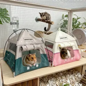 tenda ninho para hamster dobrável