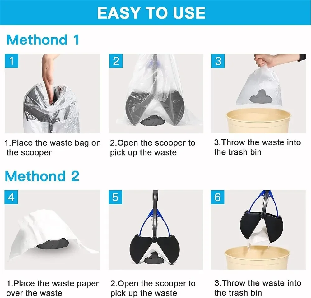 Pá Higiênica para Cães e Gatos de Plástico ABS com Cabo Ergonômico - Imagem 6