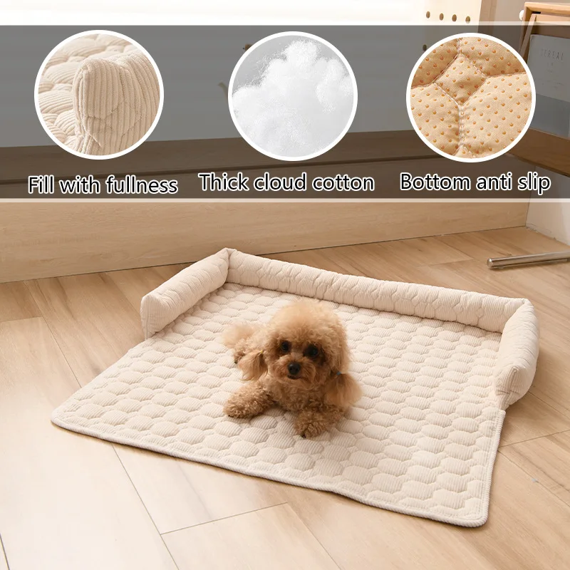 Cama Ninho para Cães e Gatos de Fibra Antiderrapante Lavável à Mão - Image 2