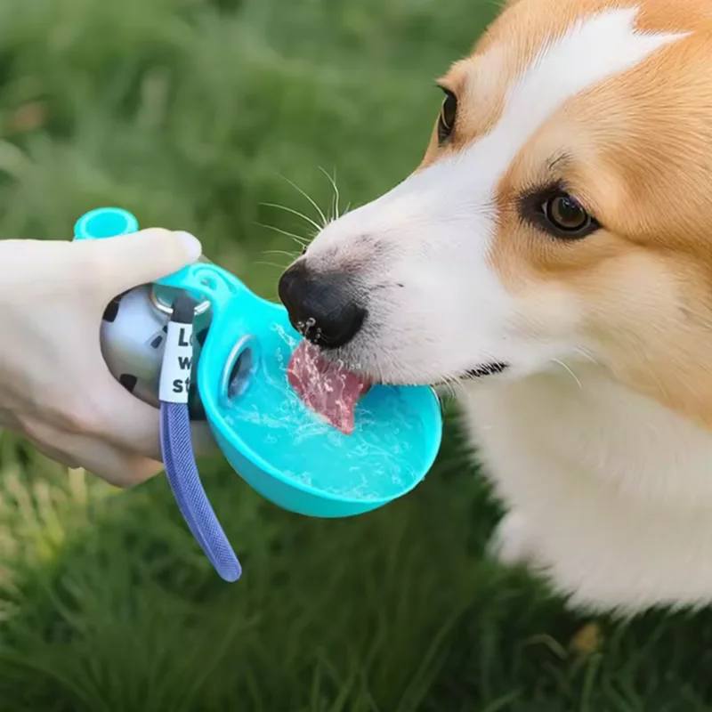 Garrafa de Água para Cães Aço Inoxidável Dobrável 285ml Portátil - Imagem 2