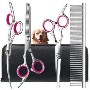 kit de tesouras para tosa de cães e gatos