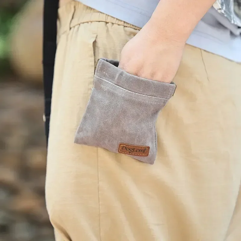Bolsa de Petiscos para Cães de Algodão Resistente a Óleo Portátil - Imagem 3