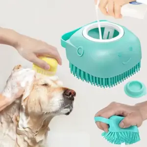 escova de banho para cães e gatos silicone