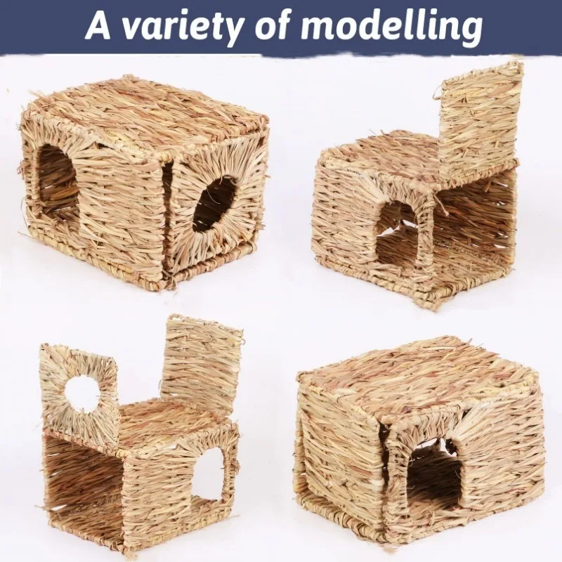 Casa Dobrável de Grama para Coelhos e Hamsters Grande - Imagem 3