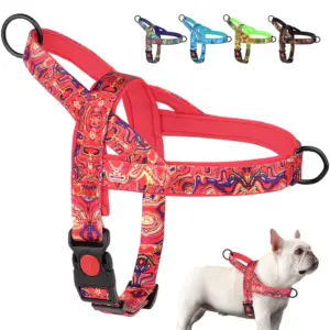 colete peitoral para cães de nylon ajustável