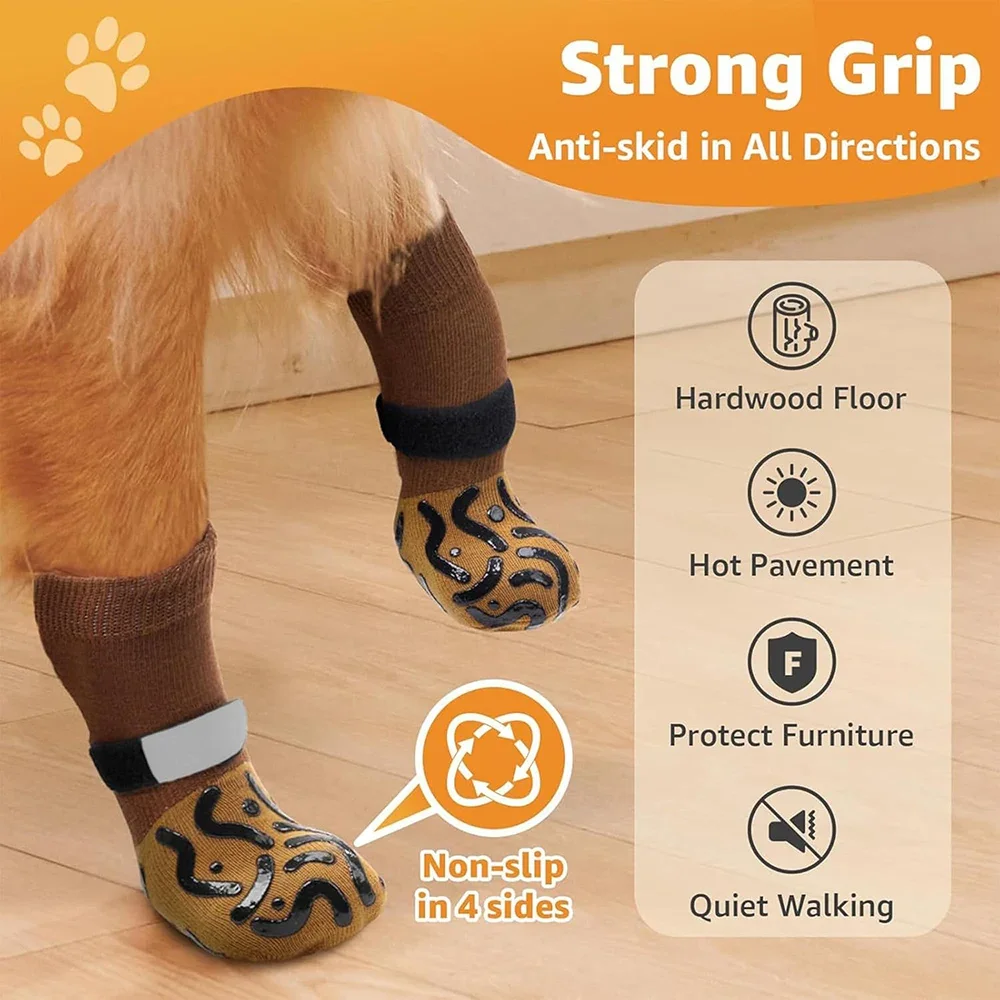 Meias Antiderrapantes para Cães Grandes com Controle de Tração - Image 5